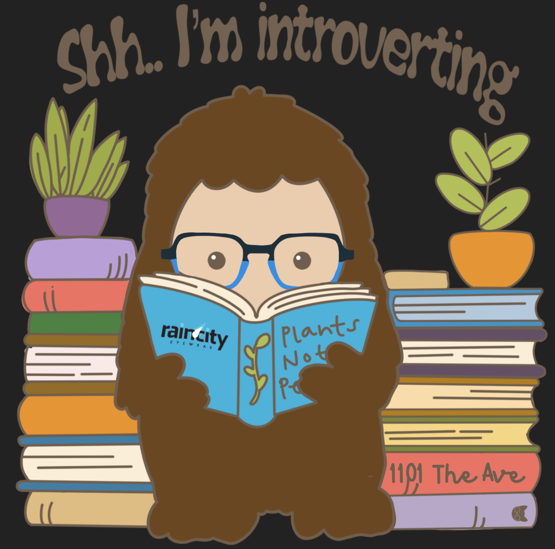 Introverting Sticker - Rain City