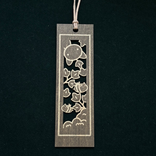 One Leaf Wooden Book Mark