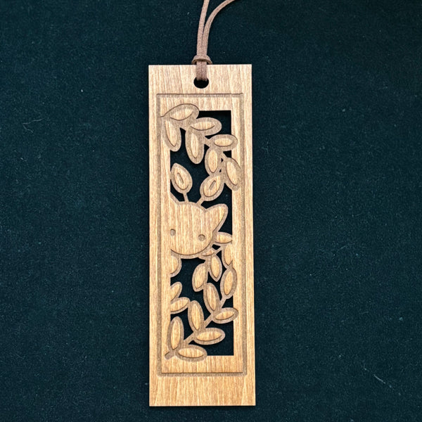 Two Leaf Wooden Book Mark