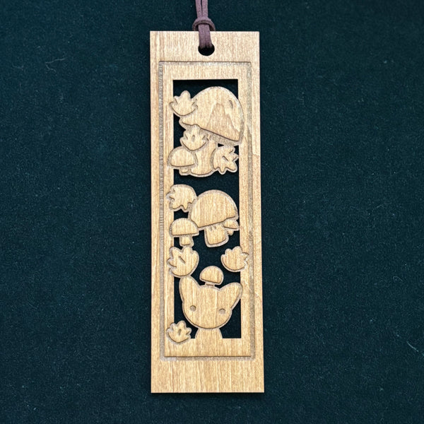 Shroom Wooden Book Mark