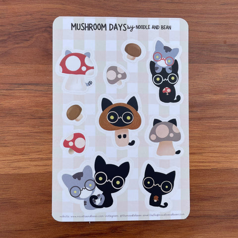 Mushroom Sticker Sheet - Mushroom Days