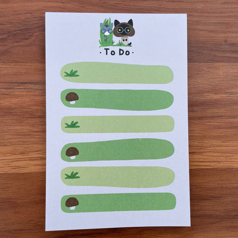 Mushroom To Do Memo Pad