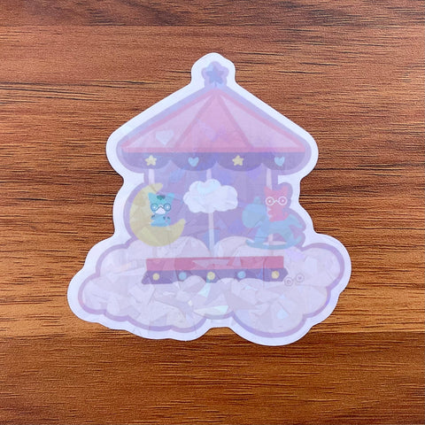 Carousel Die Cut Sticker