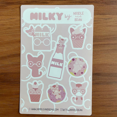 Milky Sticker Sheet