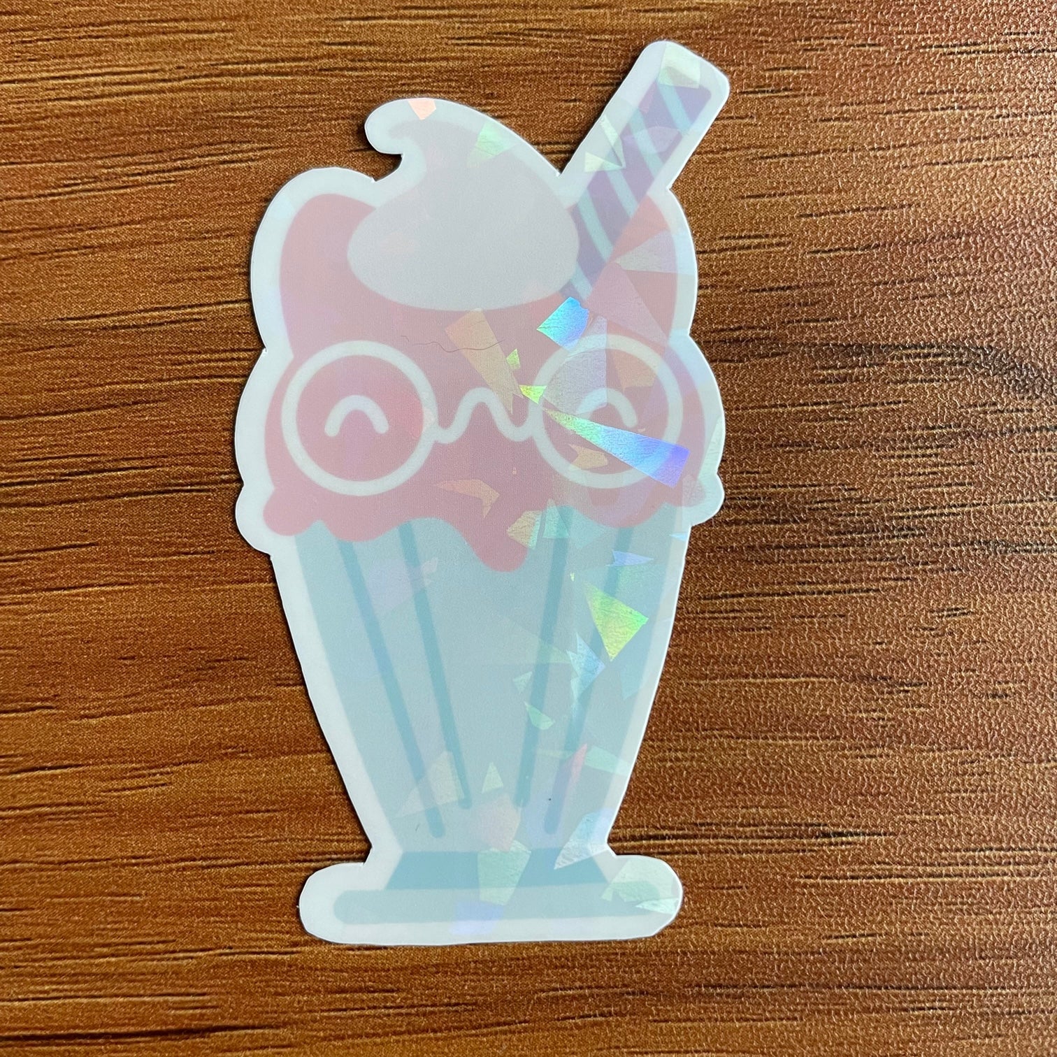 Bean Milk Shake Die Cut Sticker