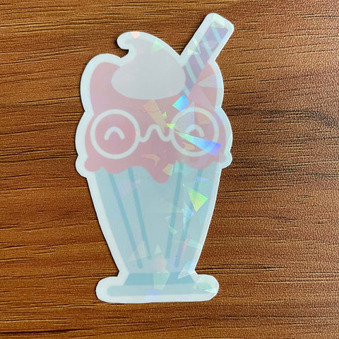 Bean Milk Shake Die Cut Sticker